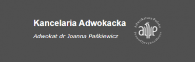 Kancelaria Adwokacka Adwokat dr Joanna Paśkiewicz